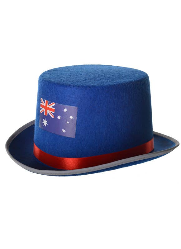 Aussie Hat Blue and Red Top Hat Australia Day Merchandise - Main Image