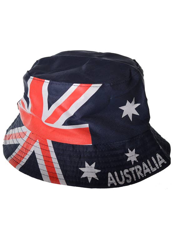 Aussie Flag Bucket Hat Kids Australia Day Merchandise - Main Image
