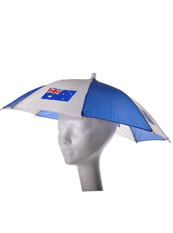 Aussie Flag Umbrella Novlety Hat Australia Day Merchandise - Side Image