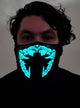 Image of Monster Green and Yellow Teeth Sound Activated Light Up Mask
