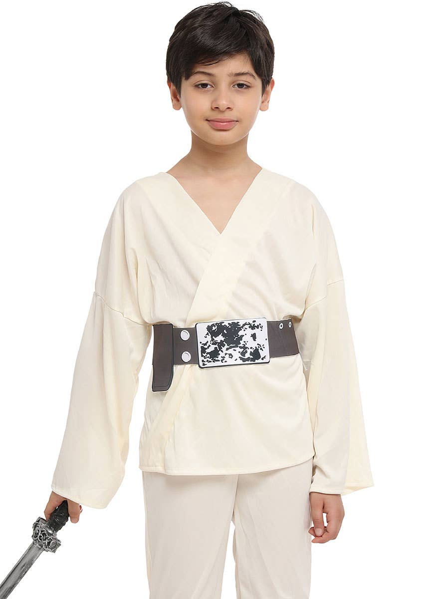 Image of Skywalker Space Warrior Kid's Fancy Dress Costume - Close View