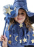 Image of Sparkle Wizard Deluxe Blue and Gold Girls Wand - Main Image