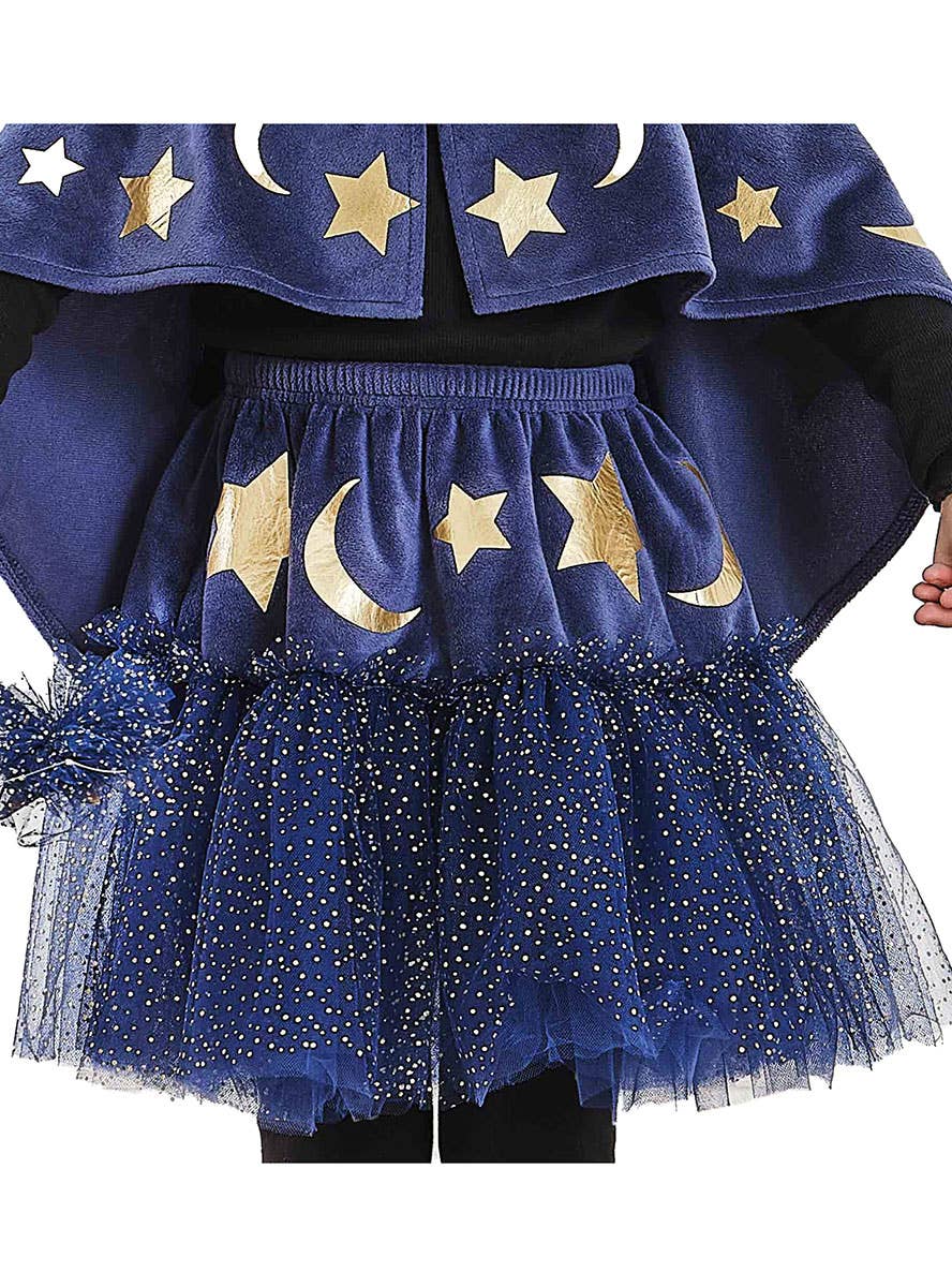 Image of Sparkle Wizard Girls Deluxe Blue Glitter Tutu - Main Image