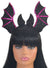 Image of Sparkly Black and Pink Sequin Bat Halloween Headband