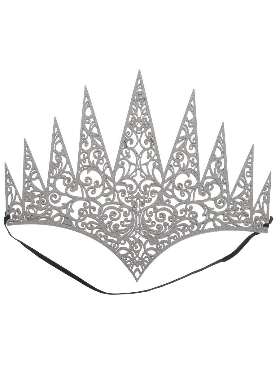 Silver Glitter Queen Costume Crown | Heaven Costumes