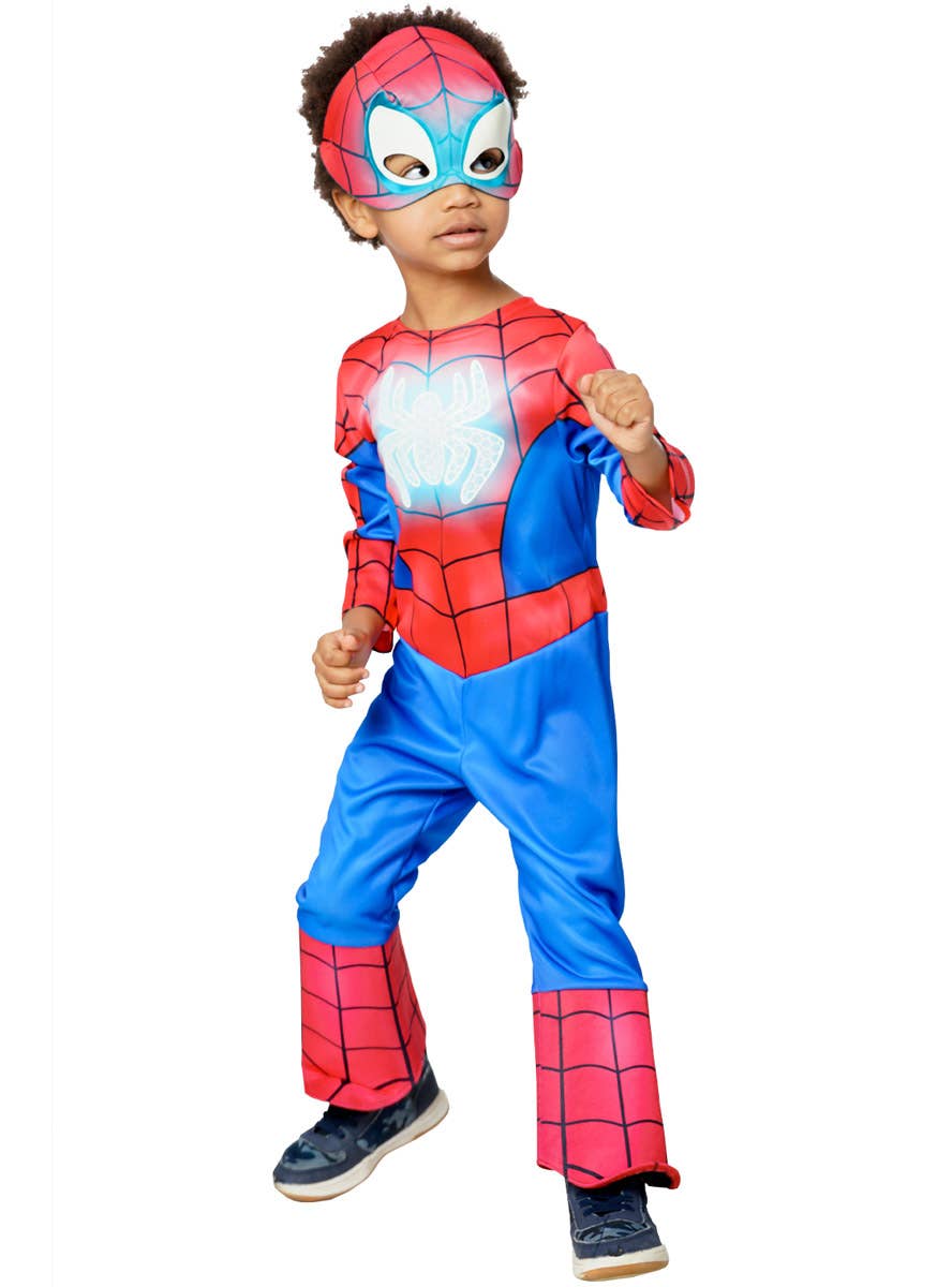 Image of Spidey and Friends Glow in the Dark Spiderman Boys Costume