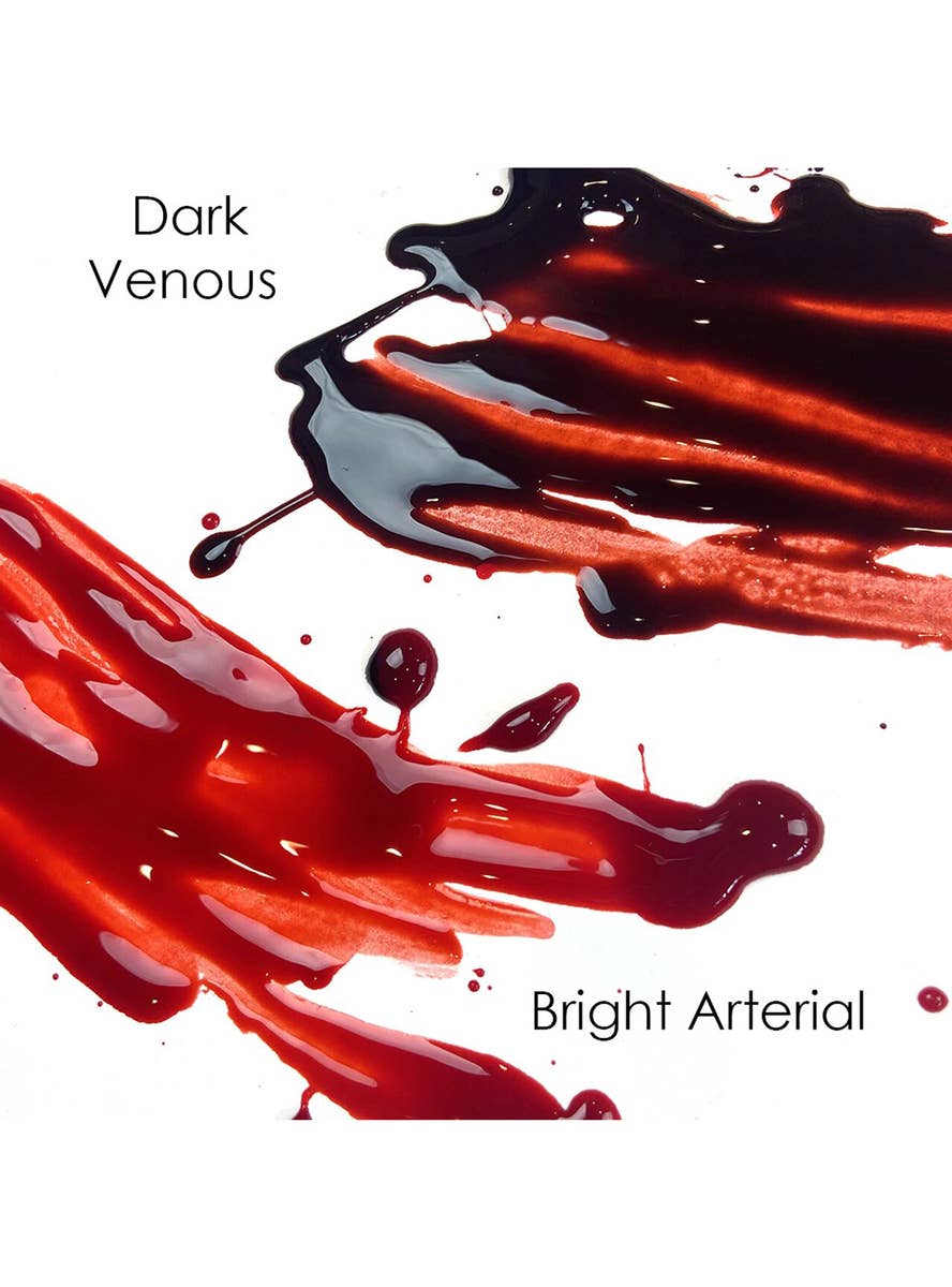 266ml Dark Venous Squirt Blood Special Effects Makeup - Test Image