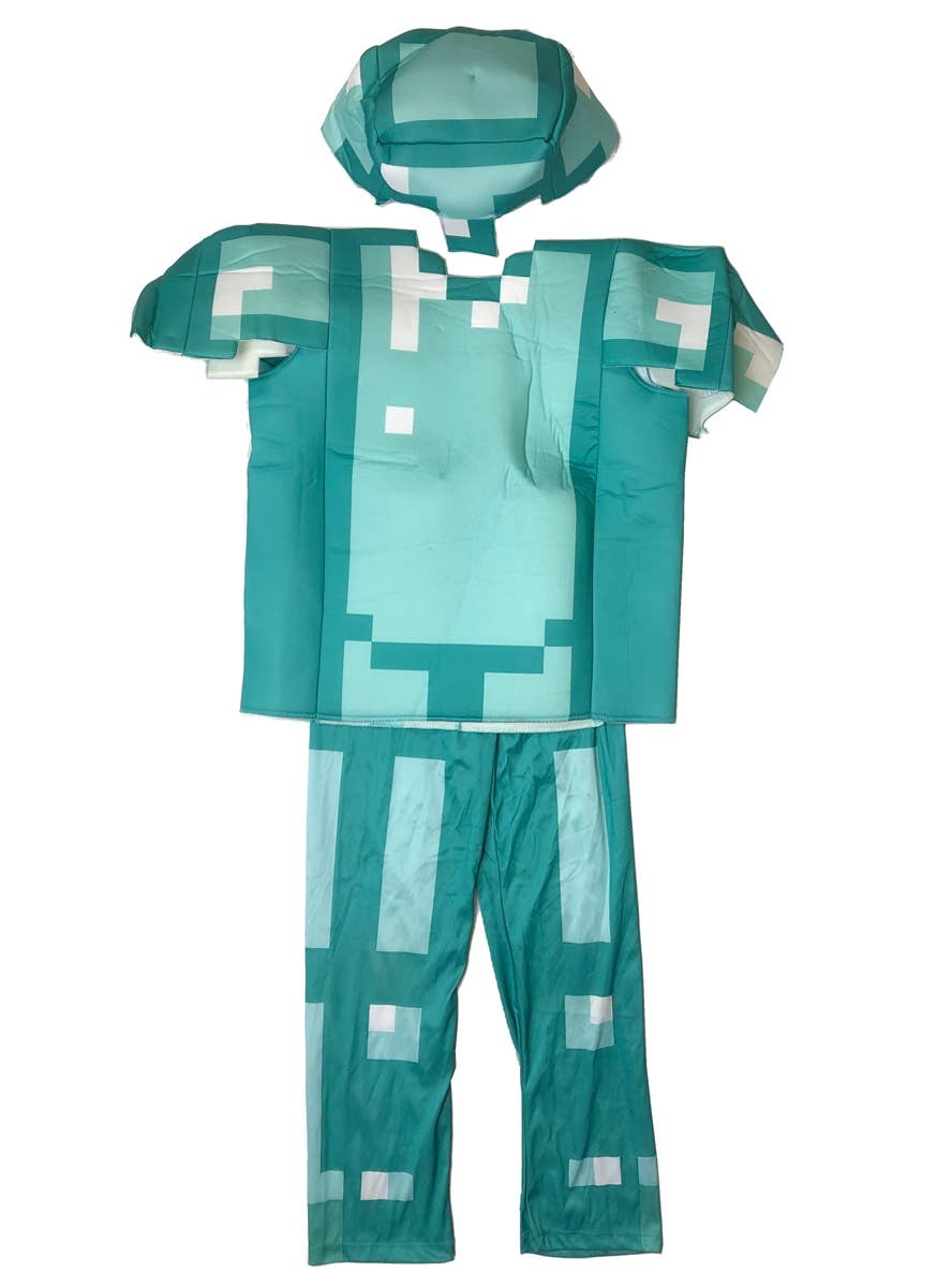 Deluxe Minecraft Armour Kids Costume - Size Medium