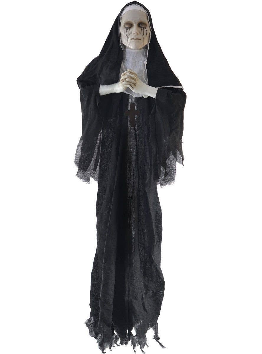 Animated Possessed Praying Nun Decoration