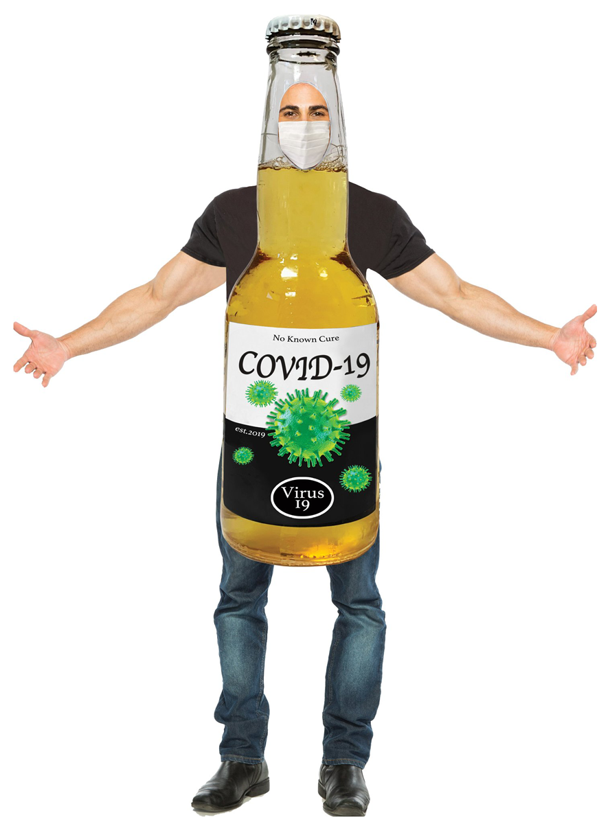 Coronavirus Adults Funny Beer Bottle Costume