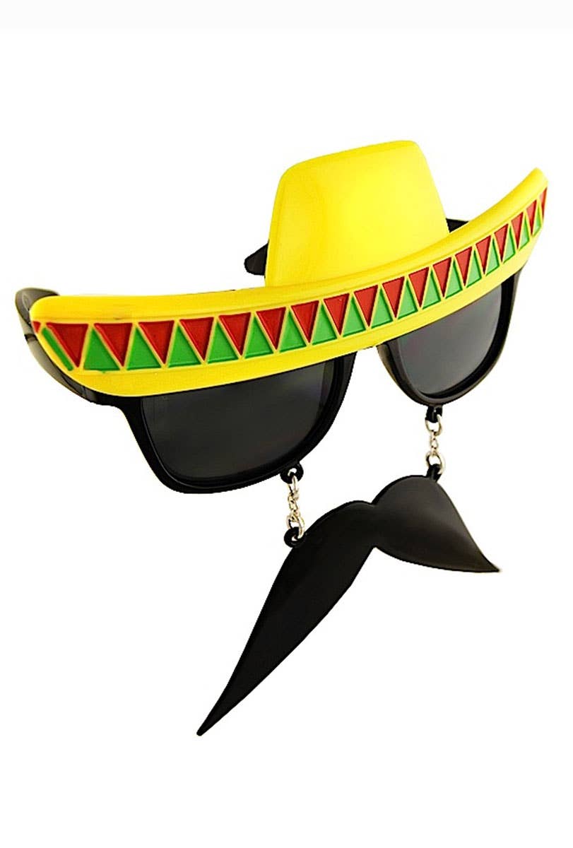 Mexican Sunglasses Sombrero Moustache Costume Accessory