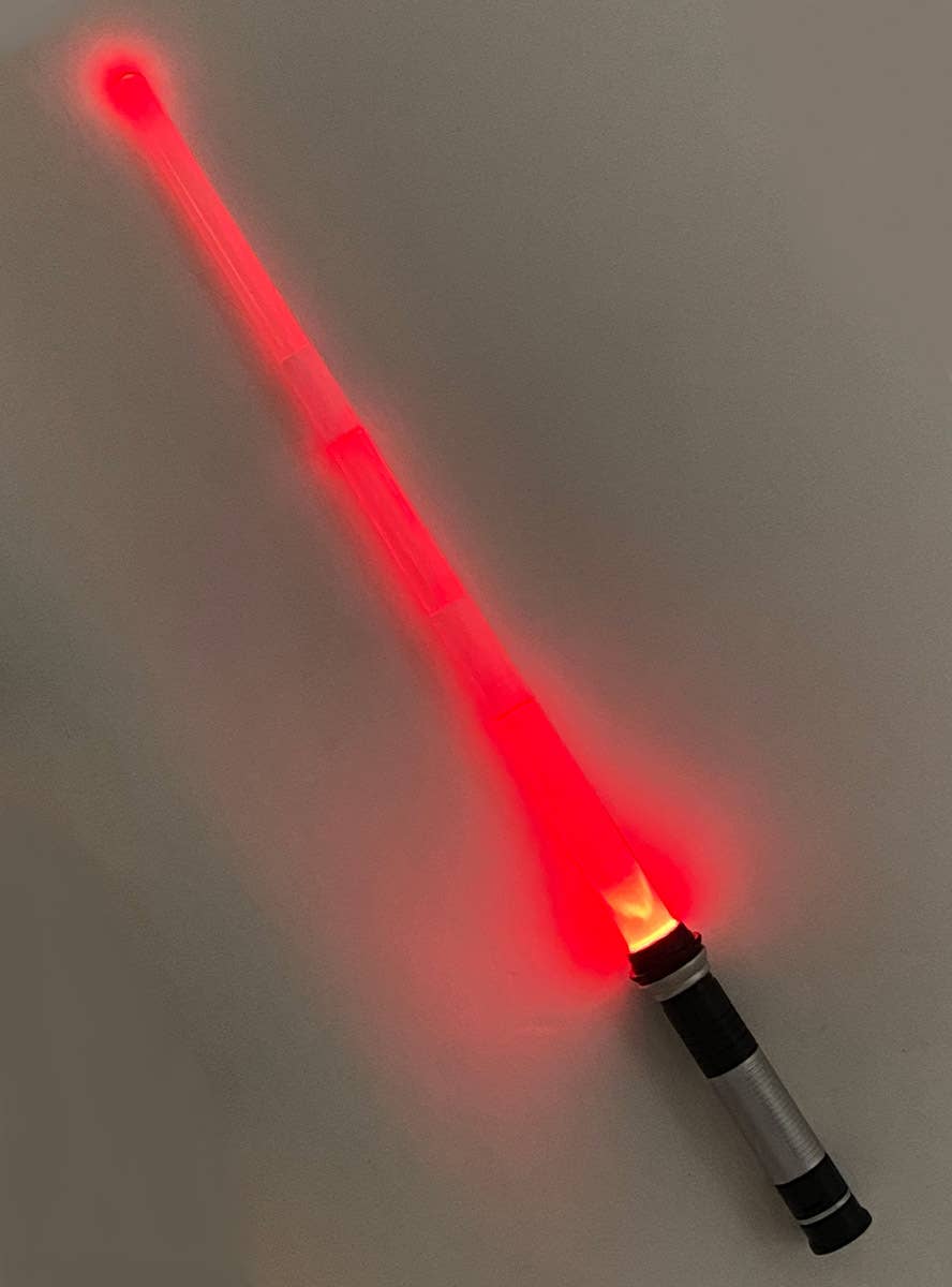 Image of Multi Colour Light Up Lightsaber Costume Weapon - Red Light Image