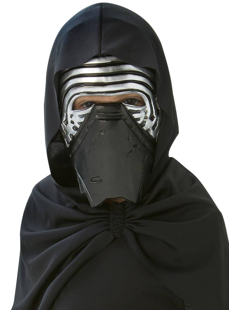 Image of Star Wars Boy's Kylo Ren Force Awakens Costume - Close Up Mask Image