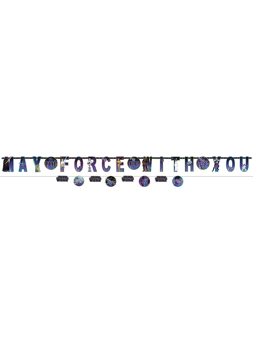 Image Of Star Wars May The Force Be With You Birthday Banner