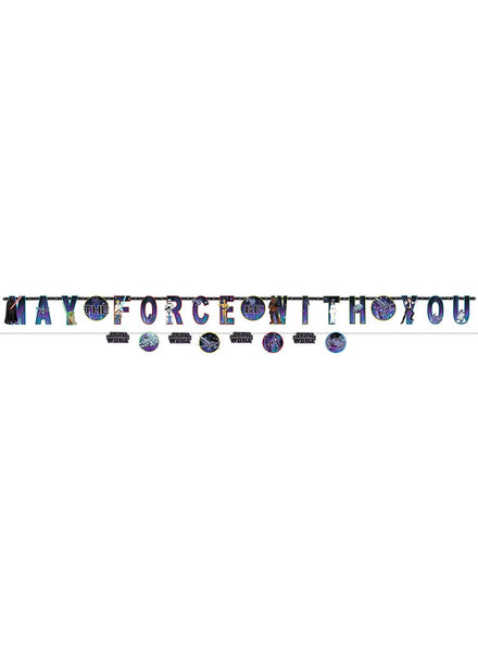 Image Of Star Wars May The Force Be With You Birthday Banner