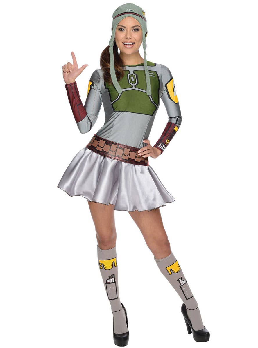 Image of Star Wars Women's Boba Fett Dress Up Costume - Main Image