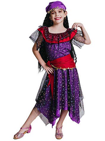Image of Stars and Moons Fortune Teller Girl's Gypsy Costume