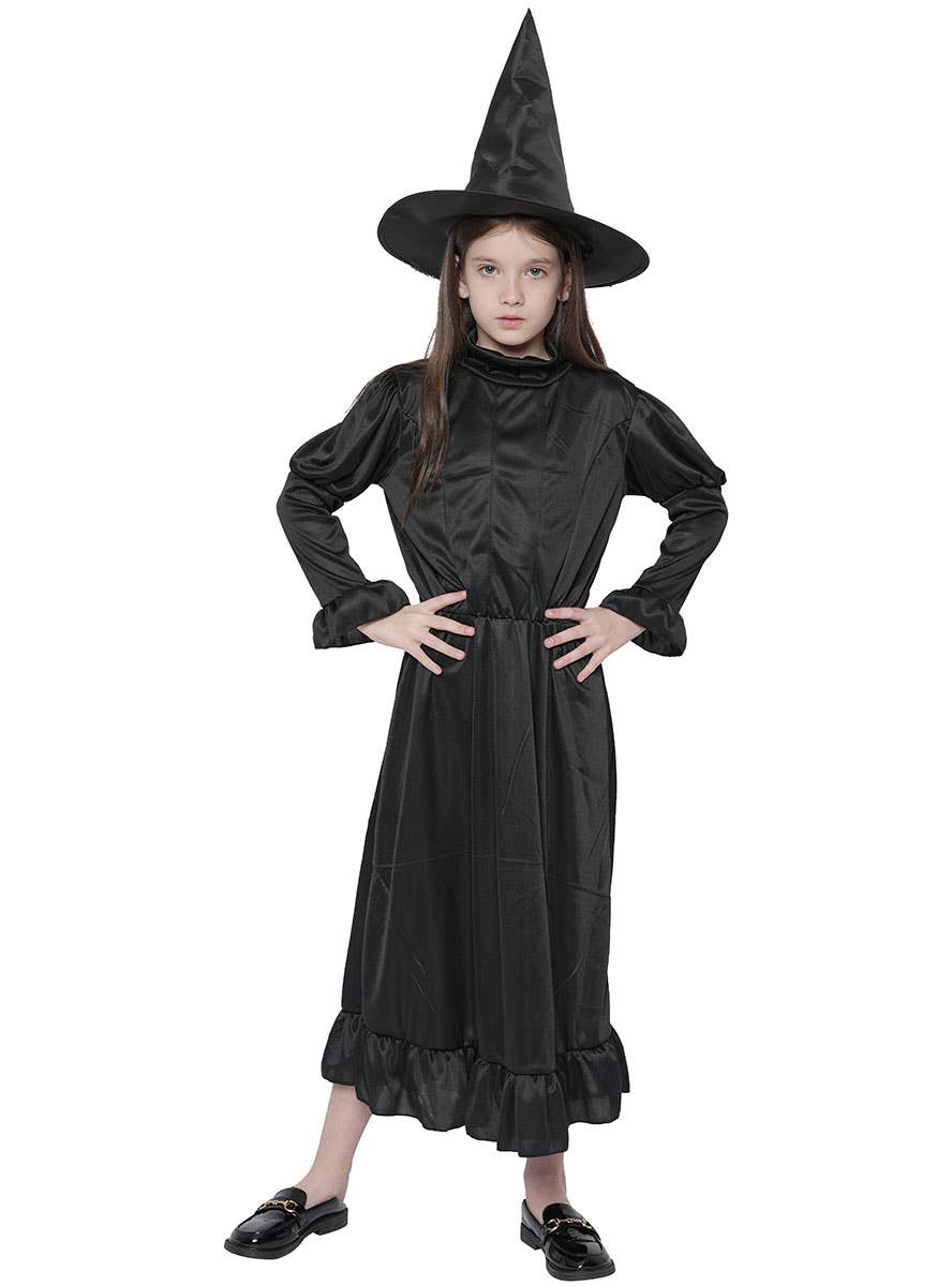 Image of Wicked Witch Girl's Wizard of Oz Book Week Costume - Alternate View