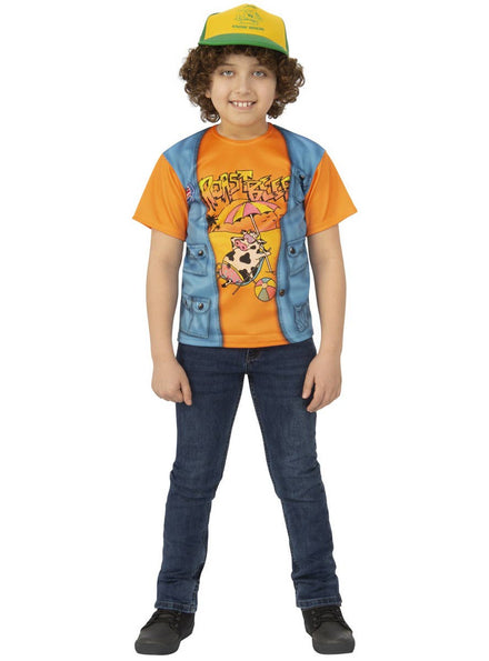 Image of Stranger Things Boy's Dustin Roast Beef Costume Shirt - Main Image