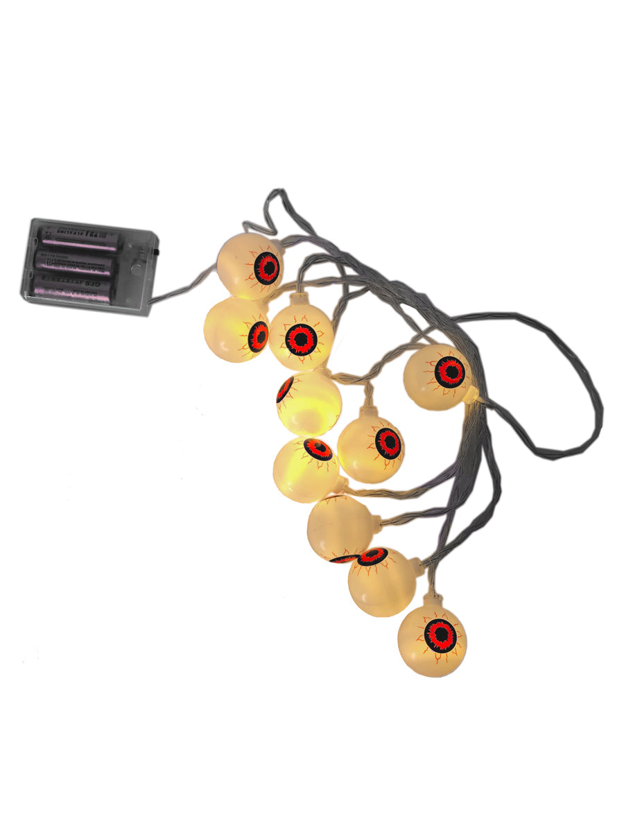 Red Eye Balls Halloween String Lights Party Decoration - Alternative Image