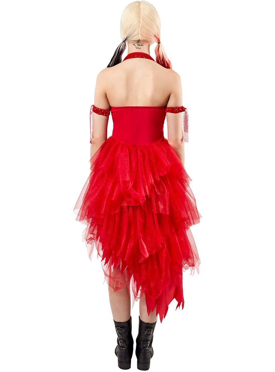Image of The Suicide Squad Women's Red Harley Quinn Costume - Back Image