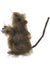 Dirty Brown Mini Furry Rat  Halloween Decoration