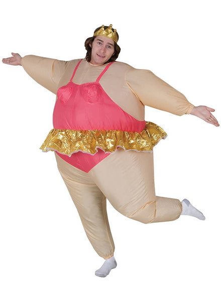 Novelty Inflatable Pink Ballerina Costume for Adults