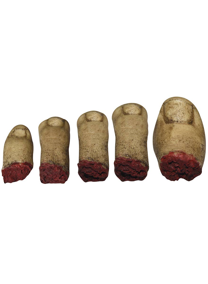 Realistic Severed Toes Halloween Decoration Set of 5
