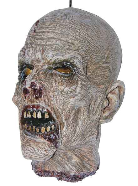 Hanging Severed Zombie Head Halloween Decoration