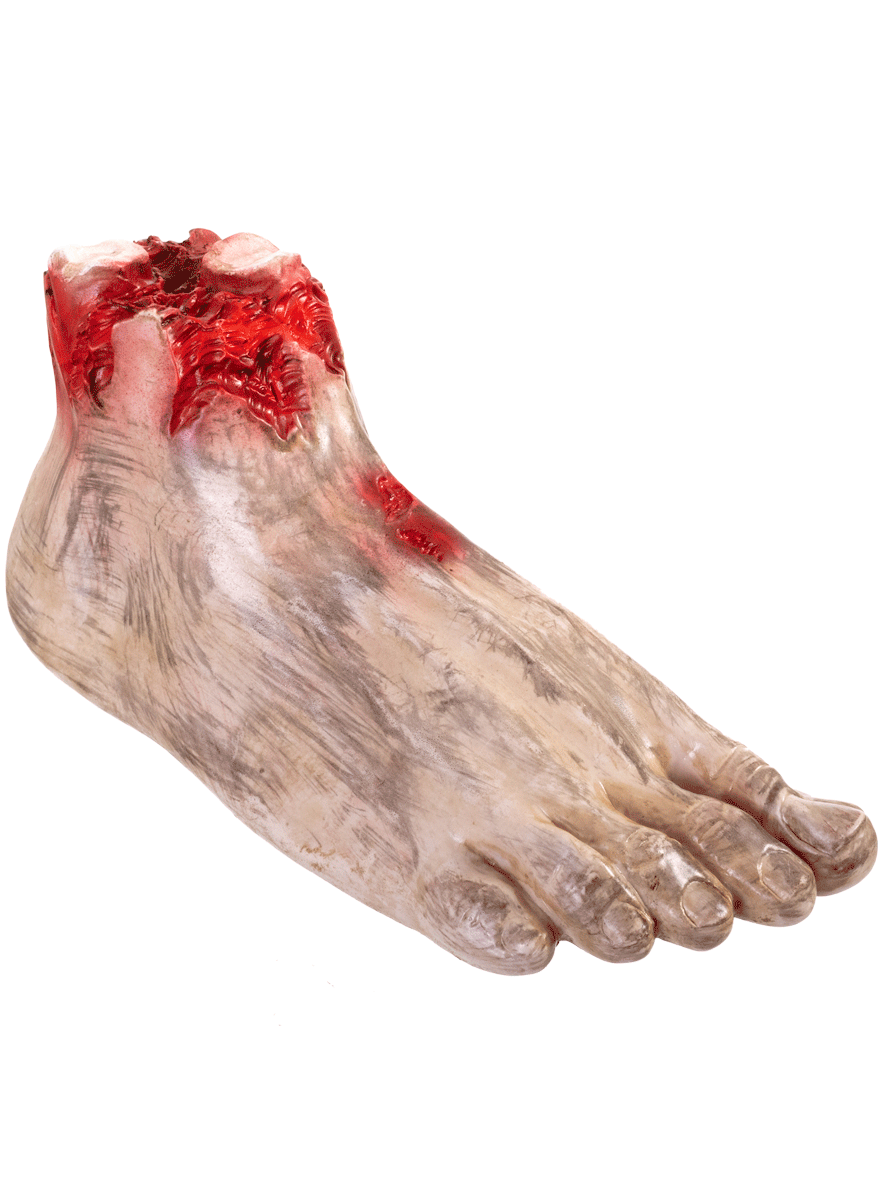 Animated Crawling Severed Zombie Foot Halloween Decoration