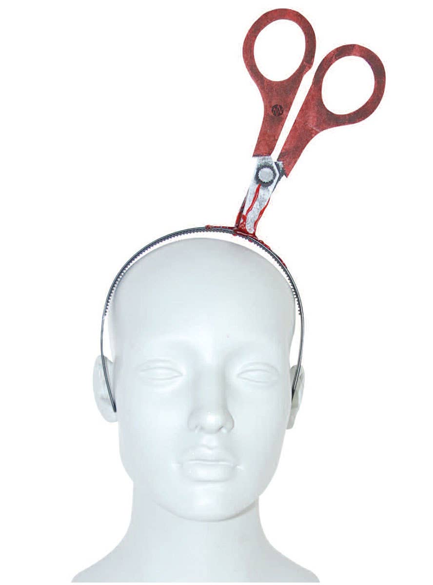 Scissors in the Head Novelty Costume Headband 