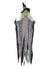 Tattered Grey Hanging Witch Halloween Decoration