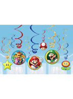 Image of Super Mario Brothers Hanging Swirl Decorations
