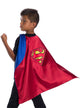 Image of Superman Boy's Superhero Costume Cape and Chest Logo - Main Image