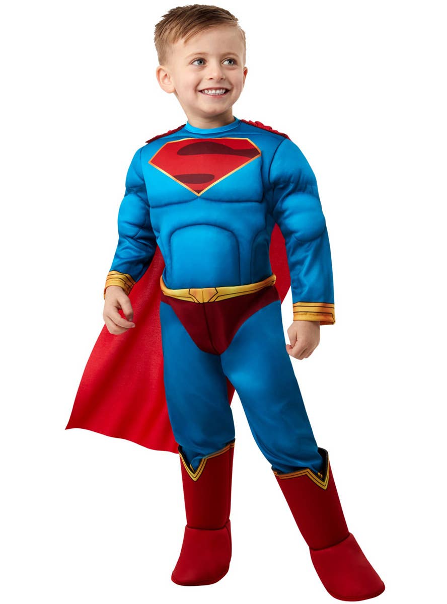Image of Superman Toddler Boys DC Comics Superhero Costume - Alternate Front View