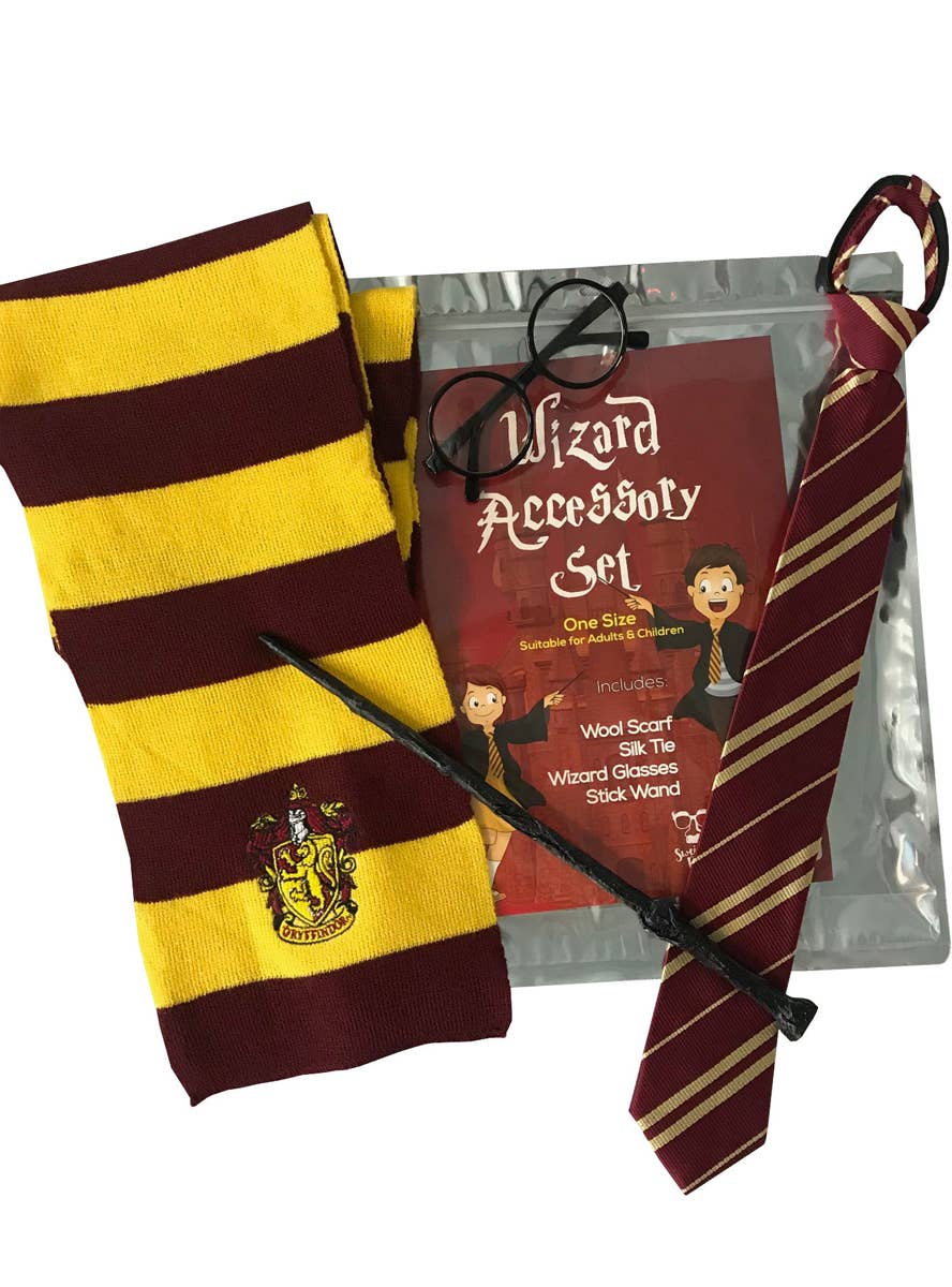 Gryffindor Wizard School Student Costume Accessory Kit Package Image