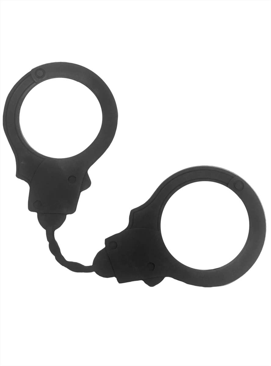 Black Rubber Prisoner Handcuffs