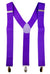 Adjustable Neon Purple Costume Suspenders 