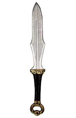 70cm Silver Spear Costume Sword with Bronze Handle