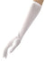 Long White Stretch Elbow Length Costume Gloves