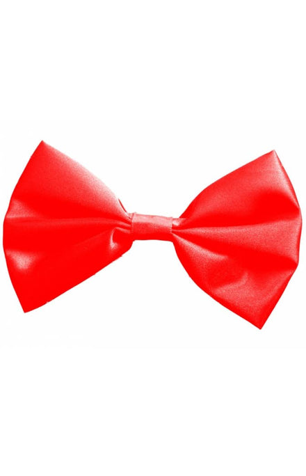Satin Red Bow Tie Costume Accessory