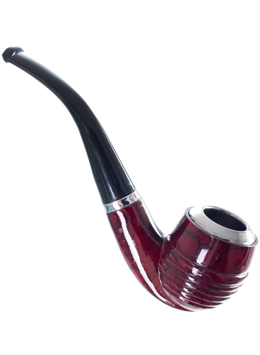 Black Plastic Gentleman's Smoking Pipe Costume Accessory