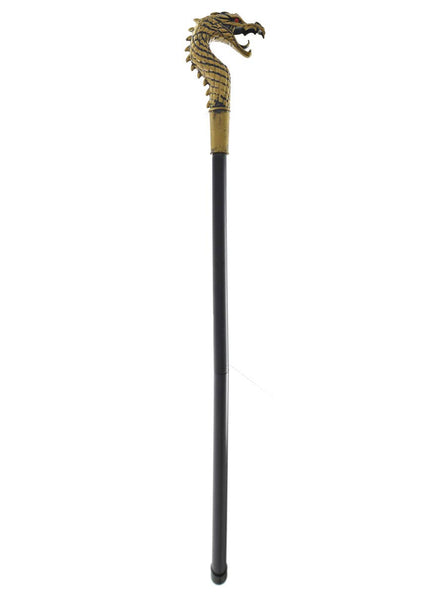 Image of Medieval Gold Dragon Cane Costume Accessory - Main Image