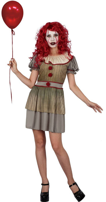 Sideshow Sam Womens IT Clown Halloween Costume - Main Image