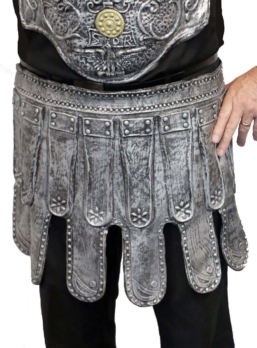 Silver Latex Medieval Armour Gladiator Skirt