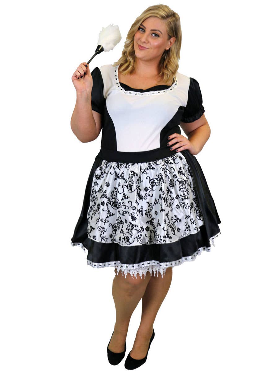 Cute Plus Size French Maid Women's Costume