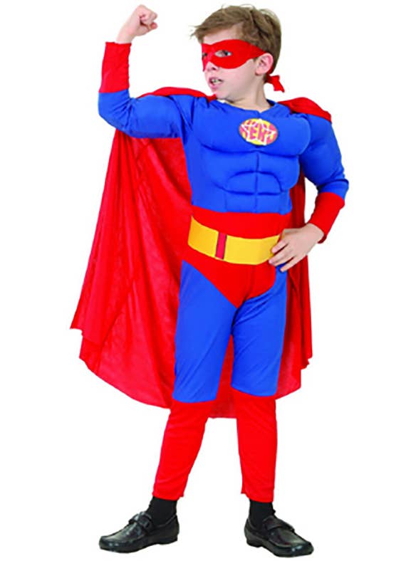 Kids Hero Red and Blue Book Week Costume Image