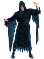 Black Hooded Robe Men's Scary Movie Costume