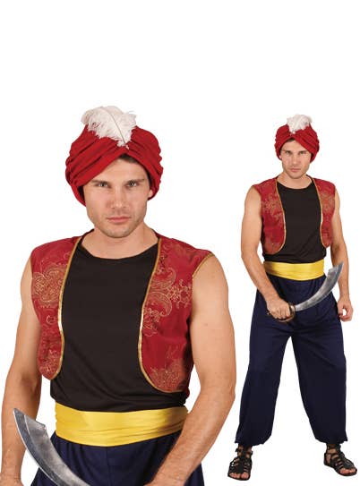 Men's Persian Prince International Fancy Dress Costume Alt Image