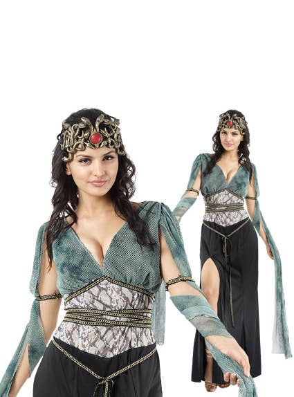 Women's Sexy Medusa Ancient History fancy dress costume Alt  image